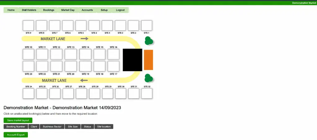 Sitetrak Interactive Site Planning Layout